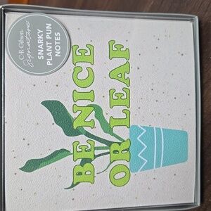 C.R. Gibson Snarky Plant Pun Notecard Set